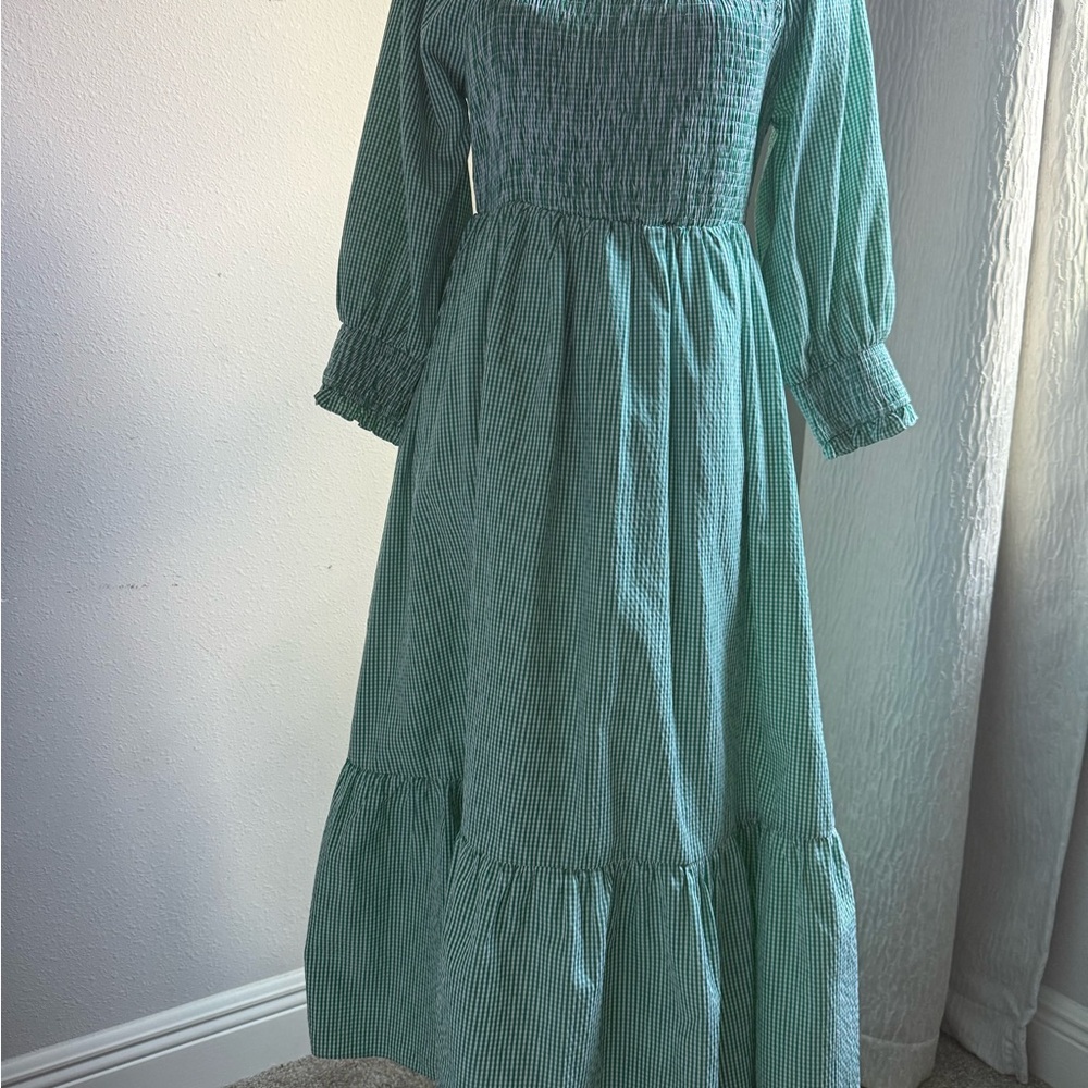 Green Gingham Dress